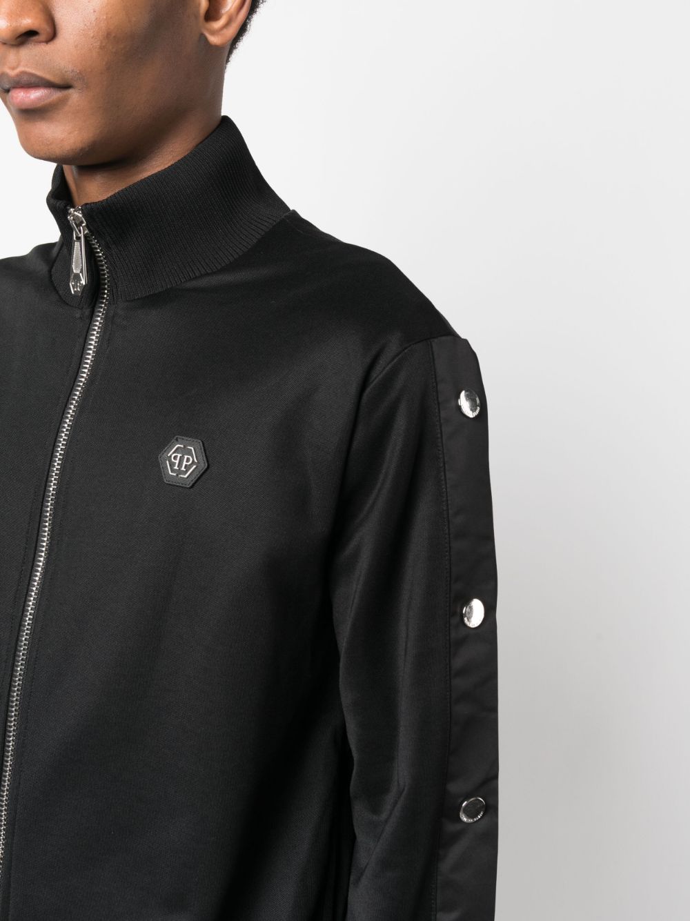 Shop Philipp Plein Appliqué-detail Bomber Jacket In Black