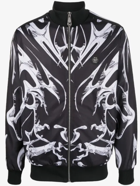 Philipp Plein veste zippée à imprimé graphique