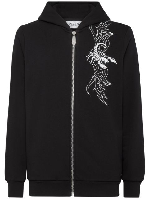 Philipp Plein Scorpion zip-up hoodie Men