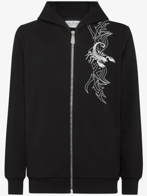 Philipp Plein Scorpion zip-up hoodie