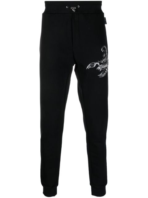 Philipp Plein Scorpion applique-detail track pants Men