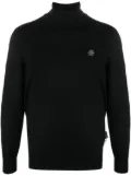 Philipp Plein roll-neck merino wool jumper - Black