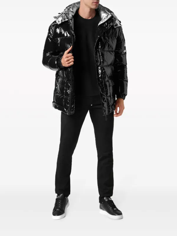 Philipp Plein skull-print detachable-hood Padded Coat Philipp Plein skull-print detachable-hood Padded Coat