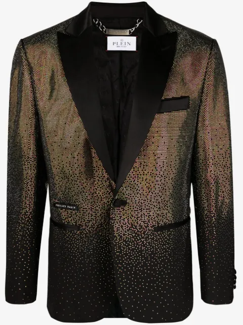 Philipp Plein blazer Lord Fit rainbow stones