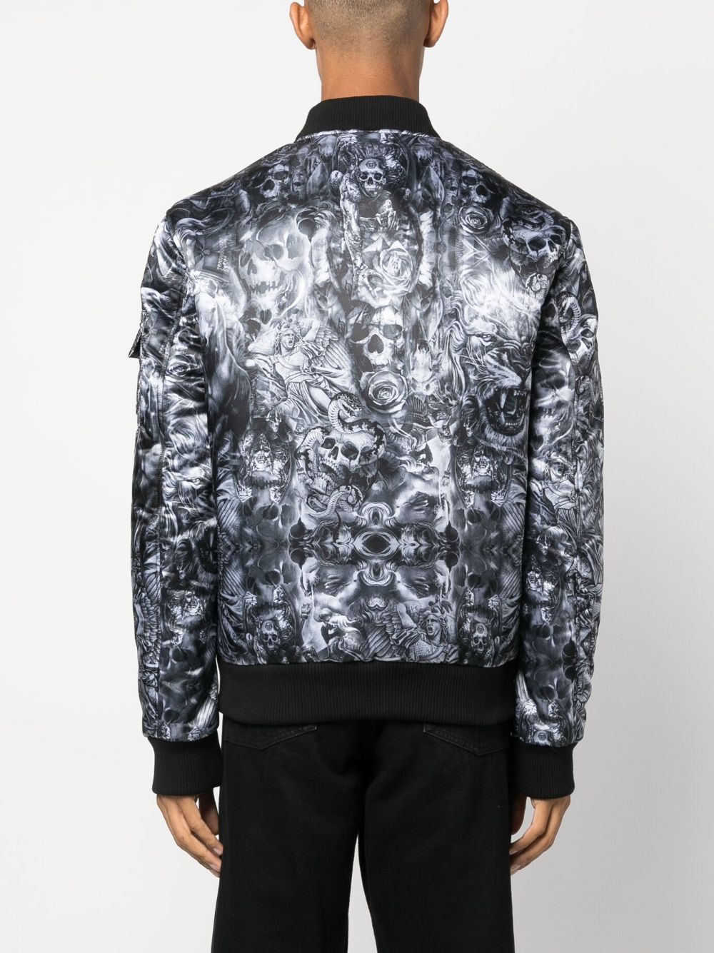 Philipp Plein Tatto-print bomber jacket Men