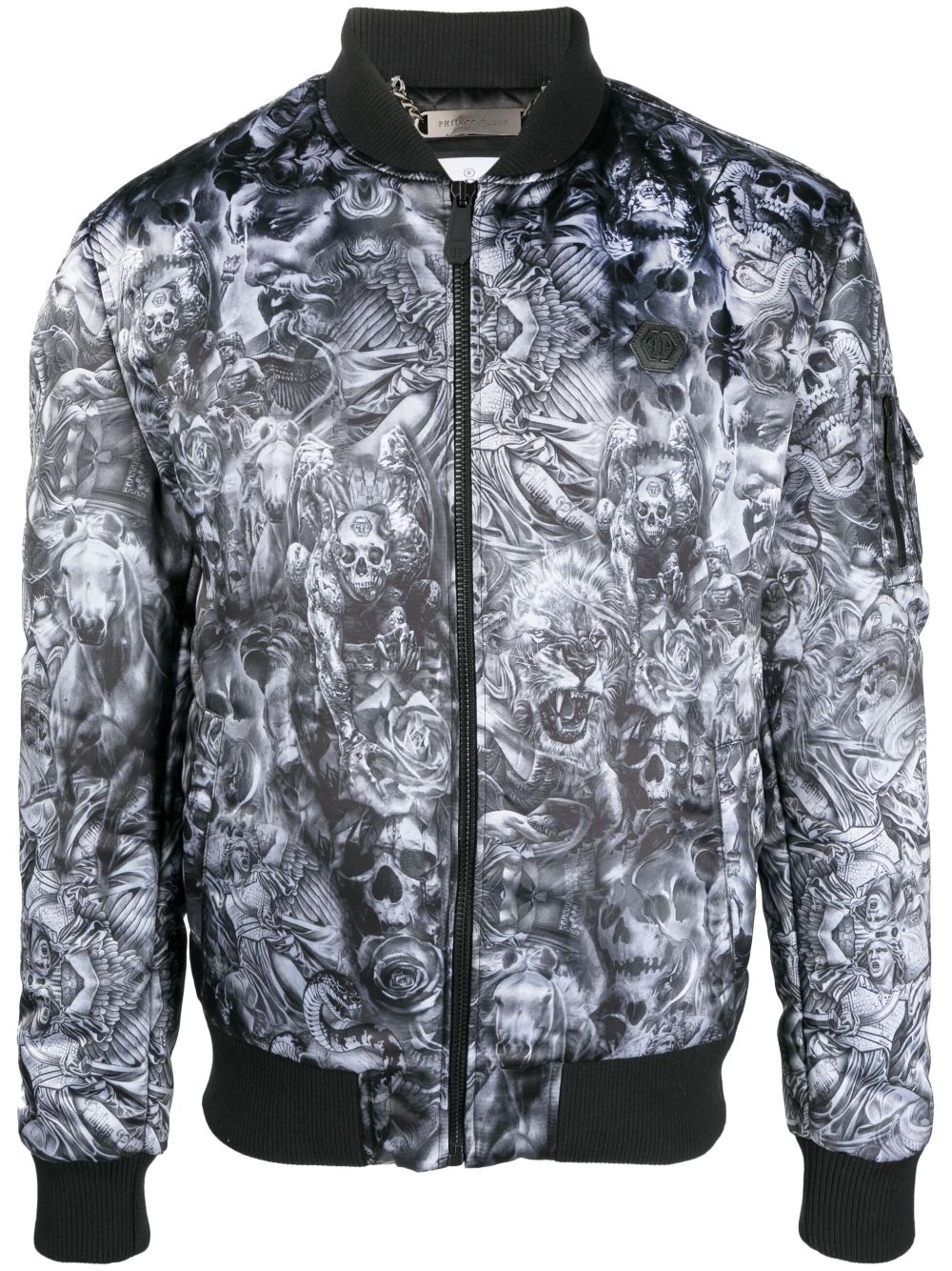 Philipp Plein Tatto-print bomber jacket Men