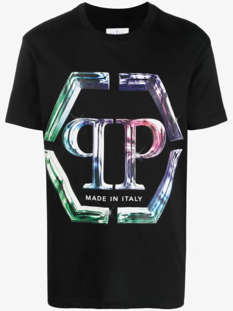 Philipp Plein playera con logo estampado