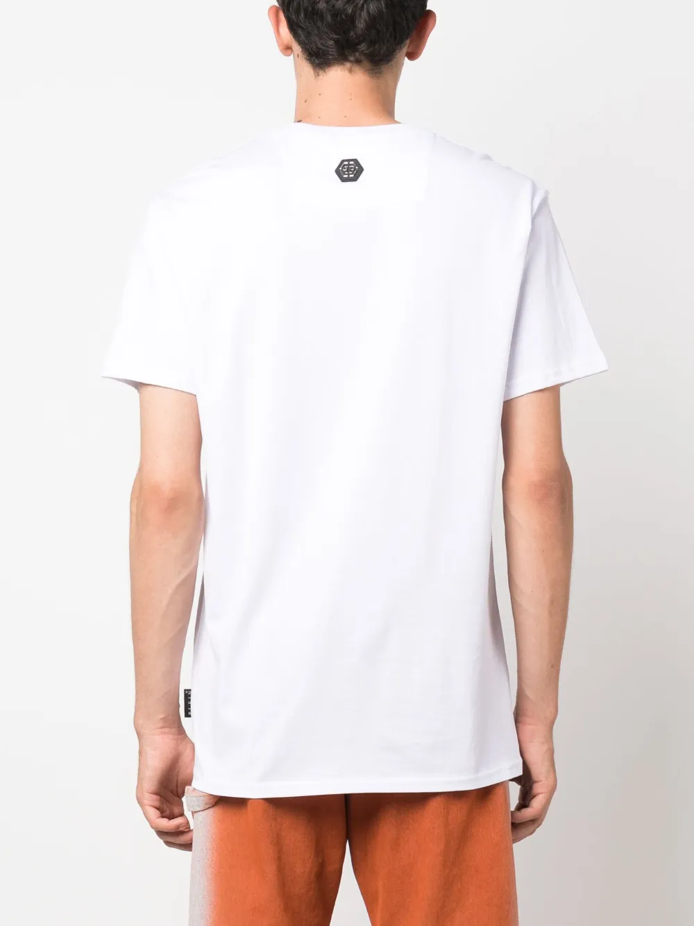 Philipp Plein T-shirt verfraaid met kristallen Wit