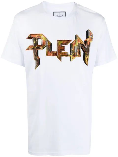 Philipp Plein crystal-embellished logo T-shirt