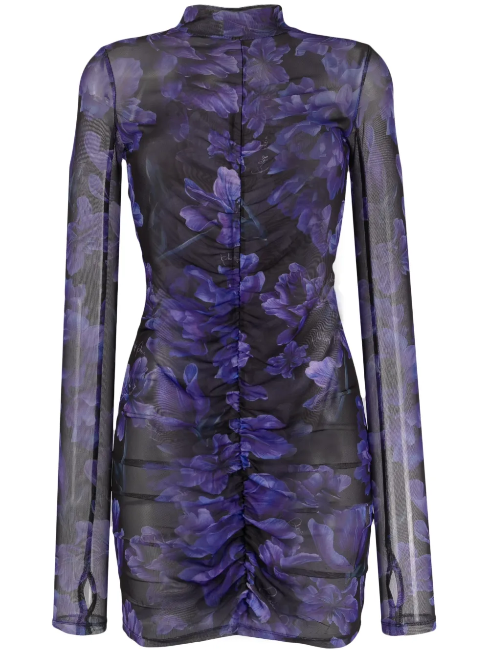 PHILIPP PLEIN Minikleid mit Print - Schwarz