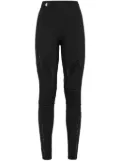 Philipp Plein crystal-embellished panelled leggings - Black