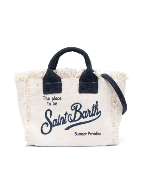 MC2 Saint Barth Kids Vanity logo-embroidered tote bag