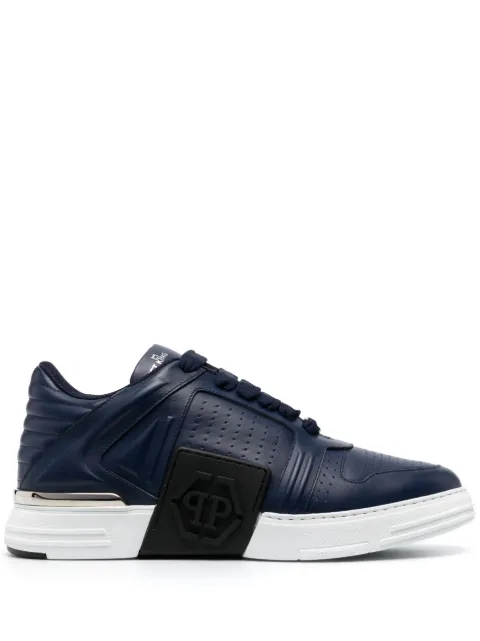 Philipp Plein Nubuck Phantom low-top leather sneakers Men