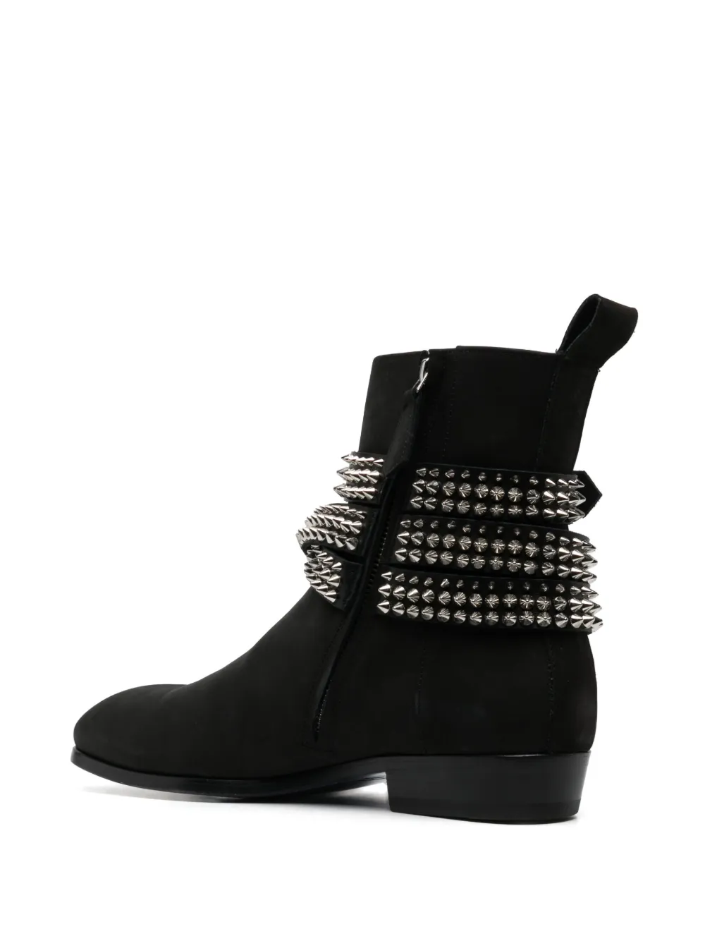 Philipp Plein Nubuck laarzen verfraaid met Rockstud Zwart