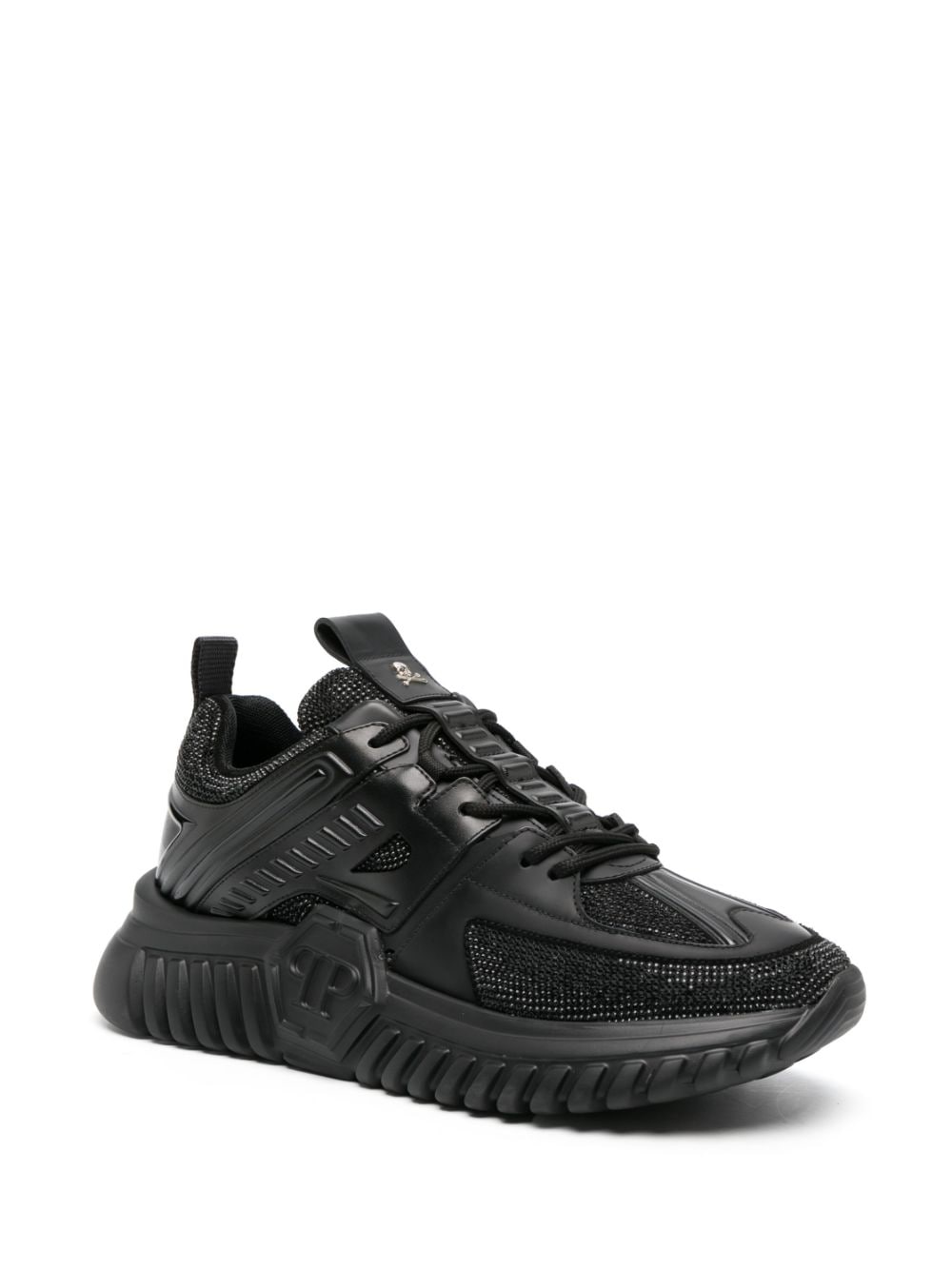 Shop Philipp Plein Supersonic Low-top Sneakers In Black
