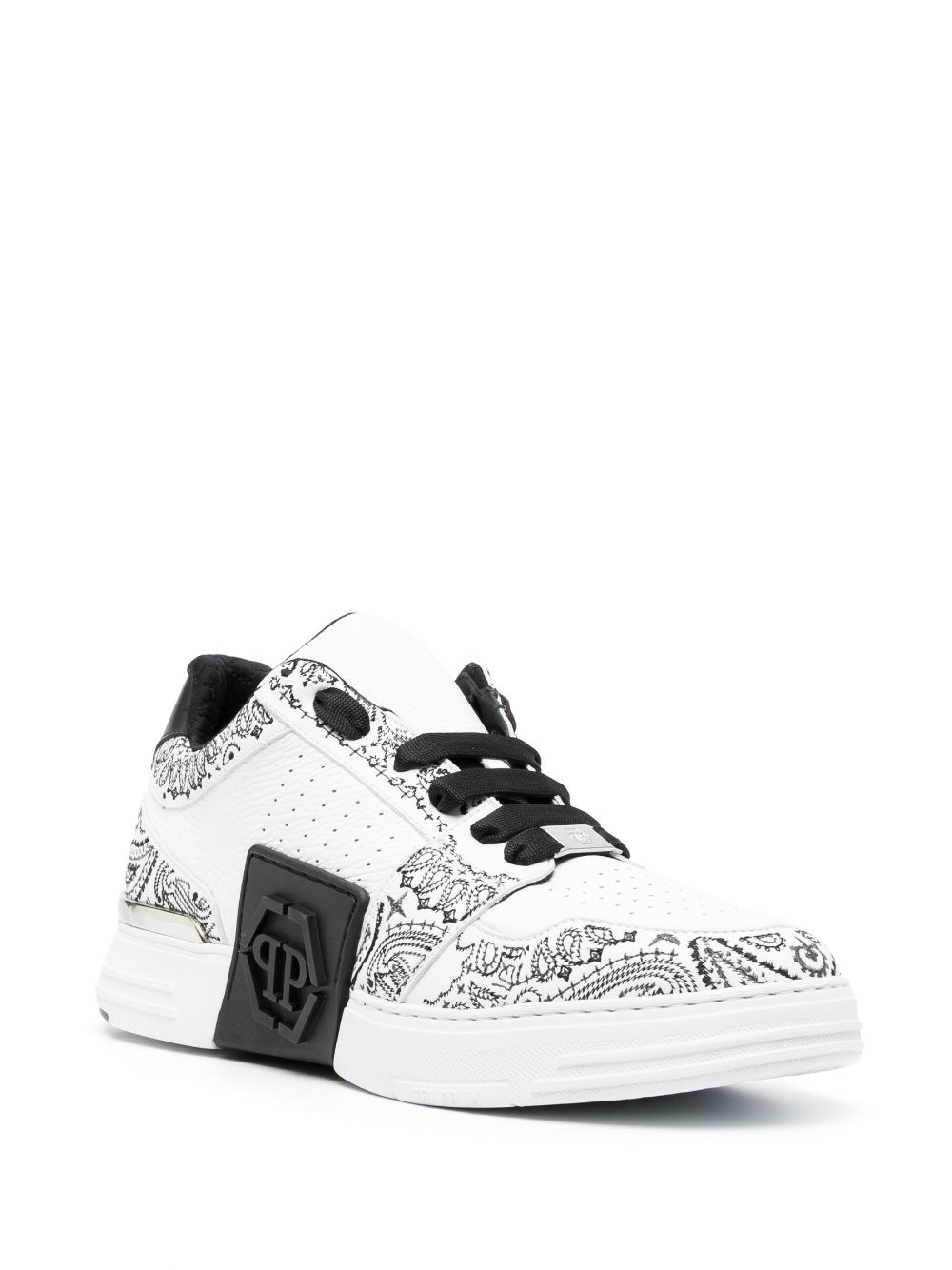 Philipp Plein Sneakers met paisley-print - Wit