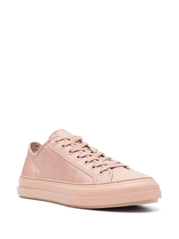 Valentino Garavani logo-patch lace-up Sneakers | Pink