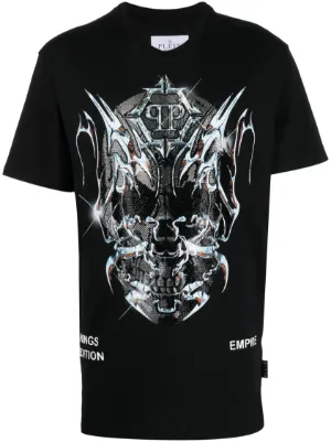 Philipp Plein SS スカル Tシャツ | ブラック | FARFETCH JP