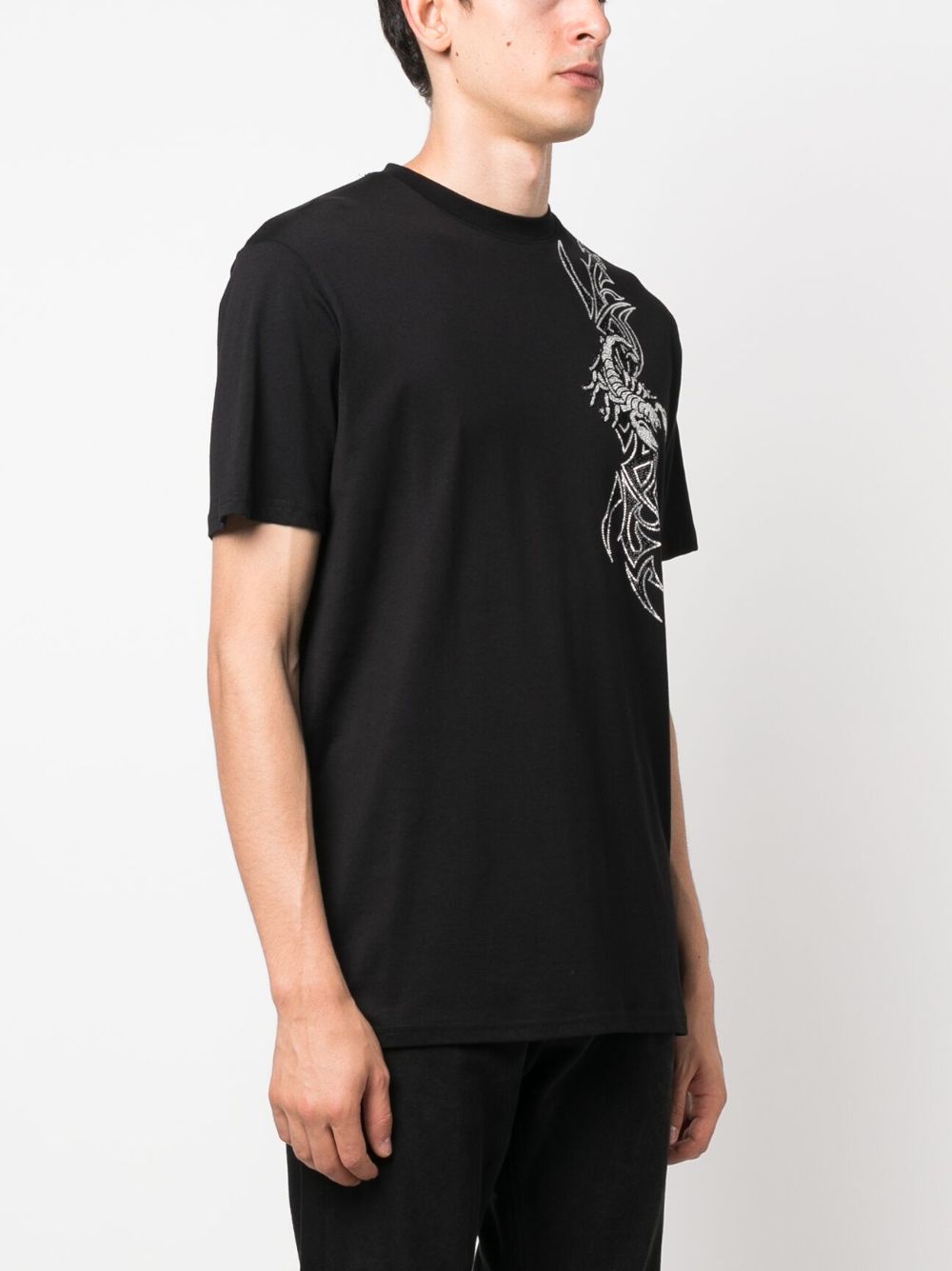 Philipp Plein T-shirt met ronde hals Zwart