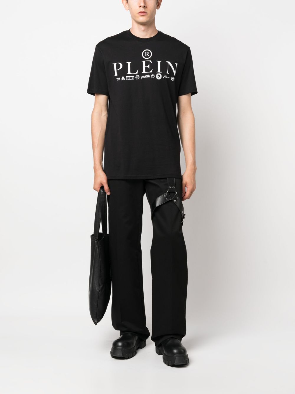 Image 2 of Philipp Plein SS Logos round-neck T-shirt