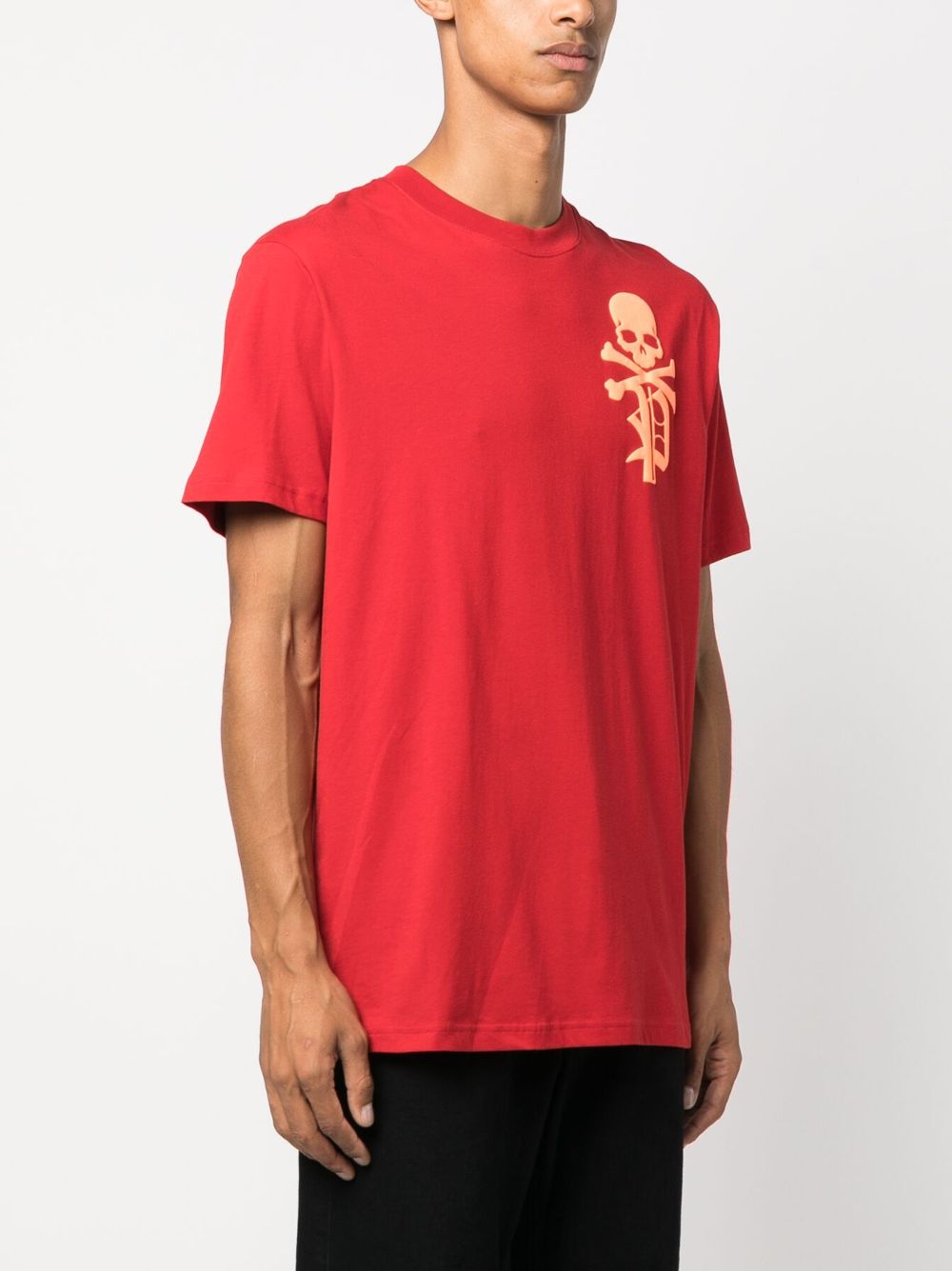 Philipp Plein Skull&Bones-print cotton T-shirt Men