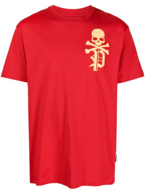 Philipp Plein Skull&Bones-print cotton T-shirt Men