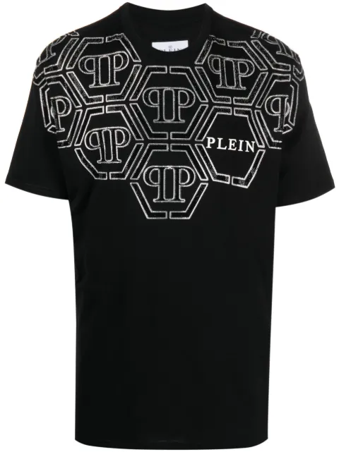Philipp Plein playera con motivo SS Hexagon