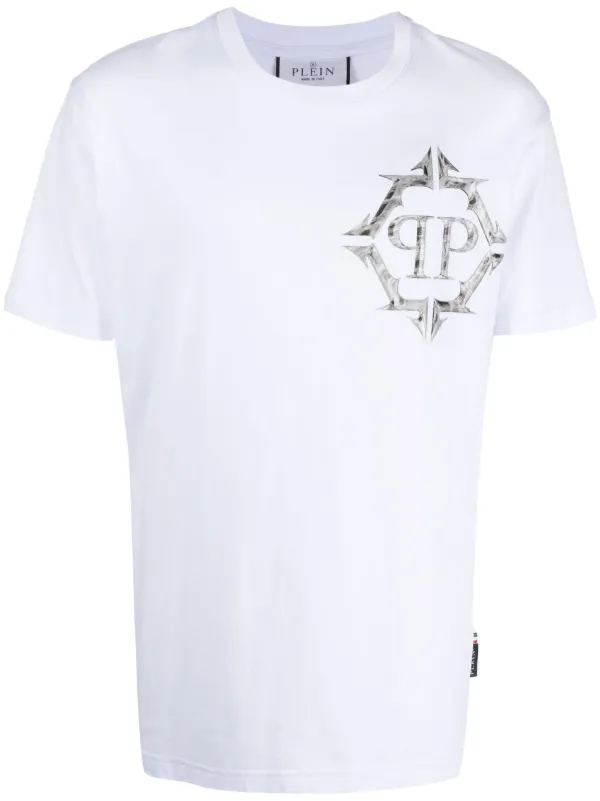 Philipp Plein graphic print Cotton T shirt Farfetch