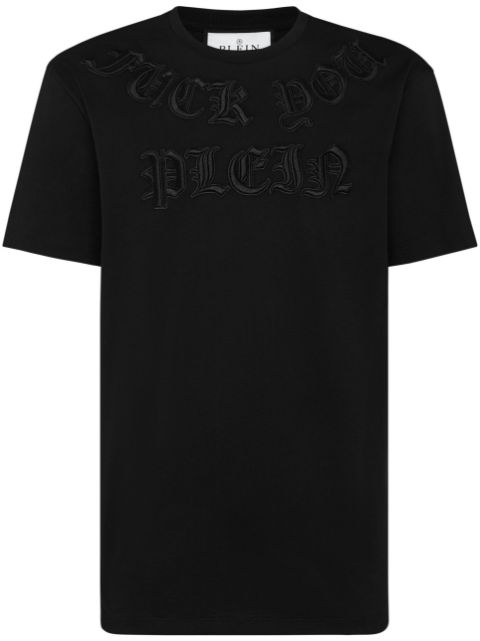 Philipp Plein Gothic logo-patch T-shirt Men