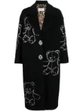 Philipp Plein Castoni Teddy Bear oversized coat - Black