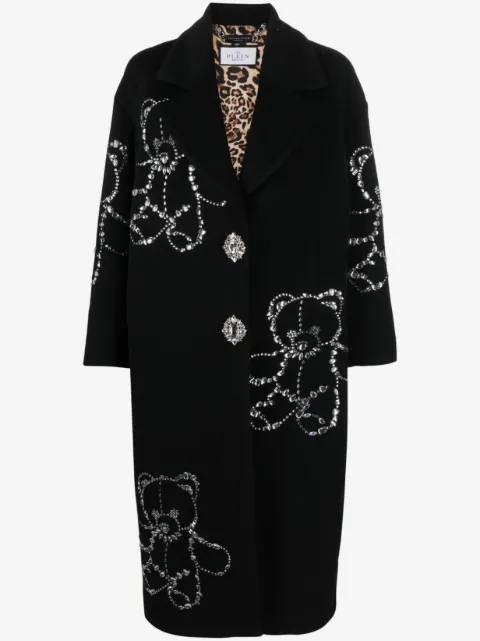 Philipp Plein abrigo Castoni Teddy Bear oversize