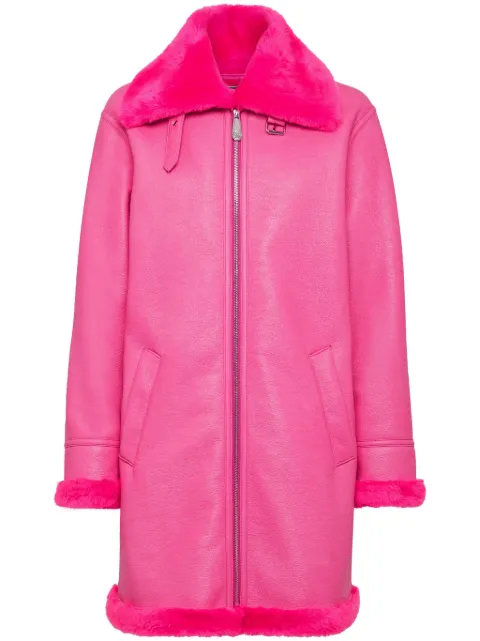 Philipp Plein Eco Mutton Aviator Skull&Bones coat