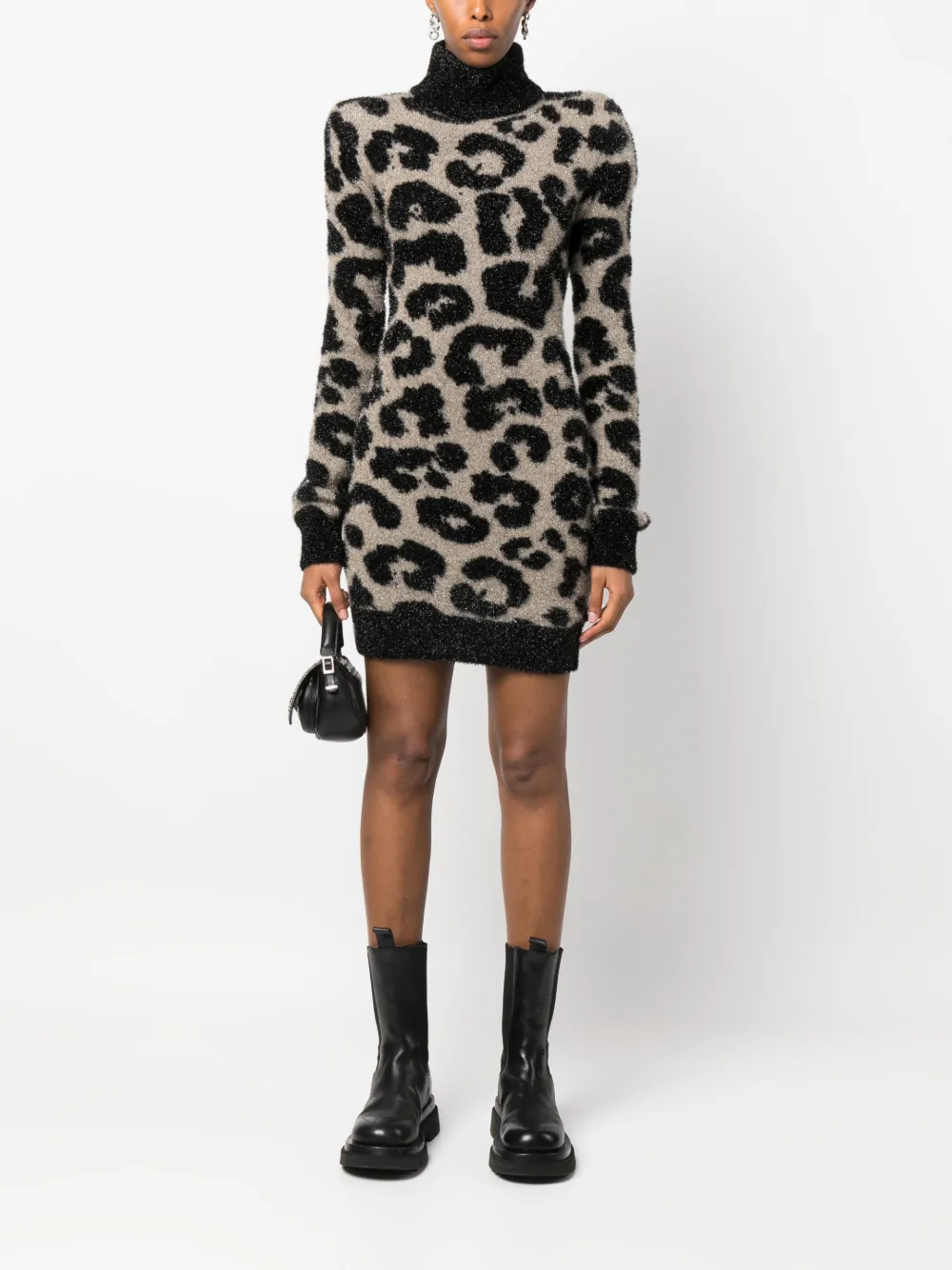 Philipp Plein Jurk met print - Zwart