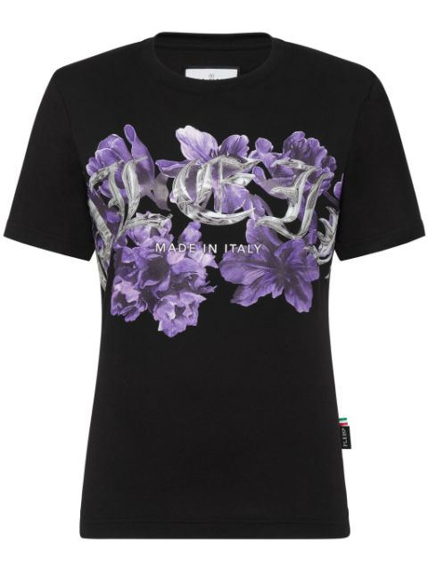 Philipp Plein logo-print cotton T-shirt Women