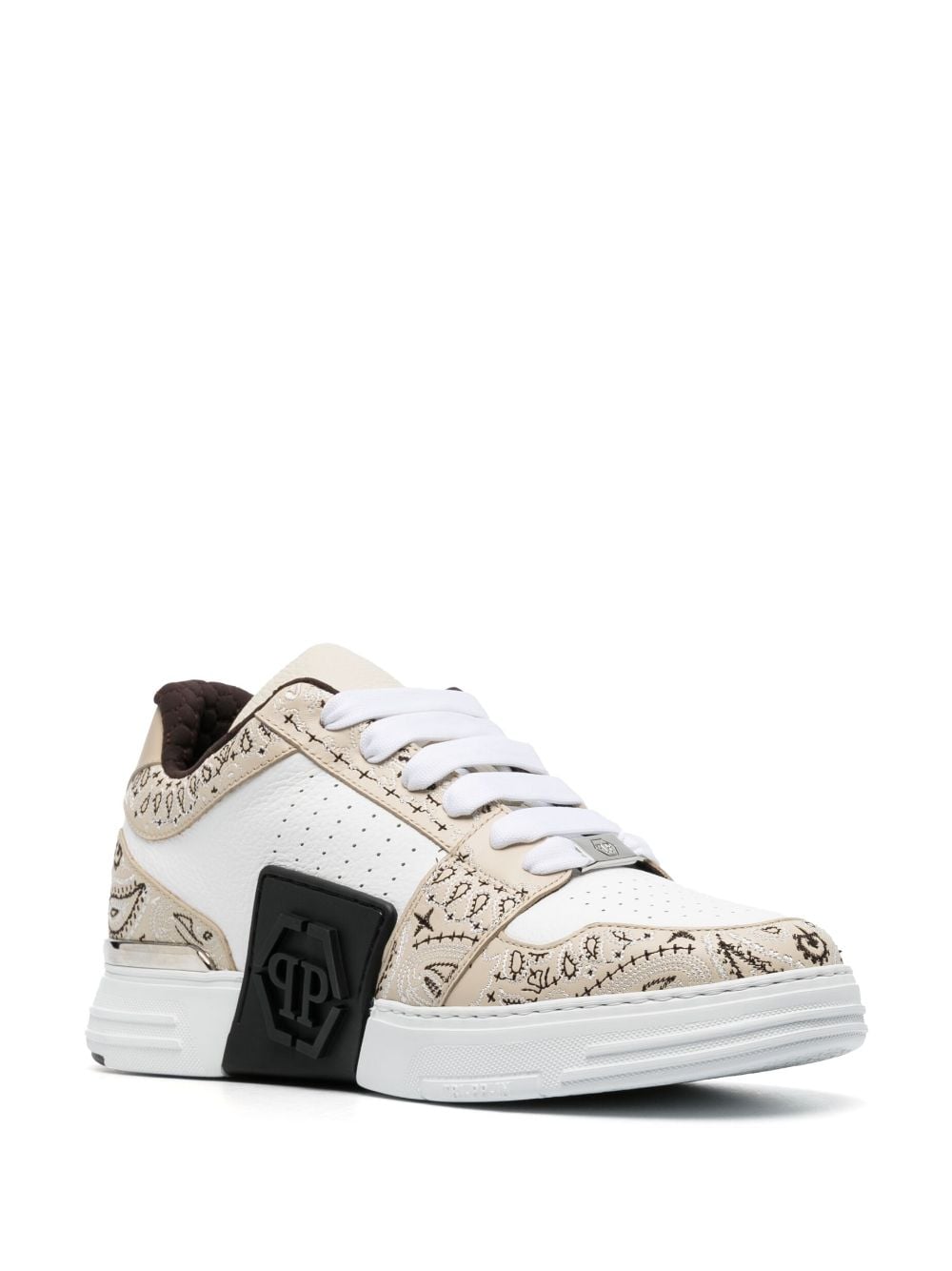 Philipp Plein Sneakers met paisley-print - Wit