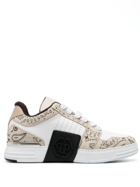 Philipp Plein Royal Street paisley-print low-top sneakers Women