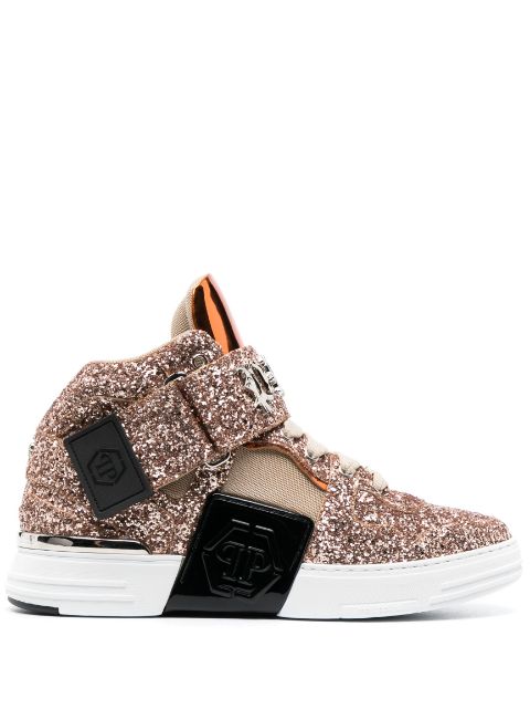 Philipp Plein logo-plaque high-top sneakers Men