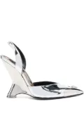 Philipp Plein Mirror 95mm pointed-toe pumps - Grey