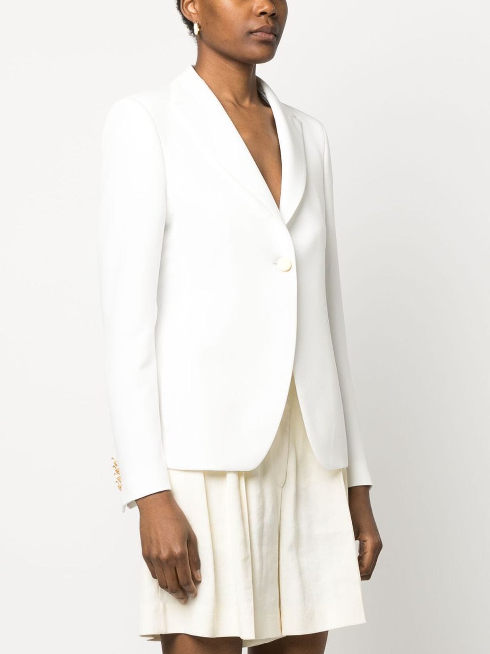 Shop Tagliatore Ginevra Single-breasted Blazer In White