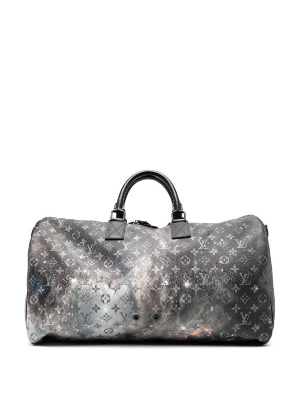 Louis Vuitton Keepall Bandouliere 50 Galaxy Black Duffle Weekend Travel Bag