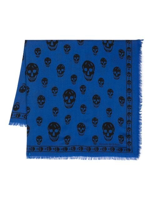 Alexander McQueen - skull-print wool scarf