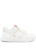 Just Cavalli Tiger Head-motif leather sneakers - White