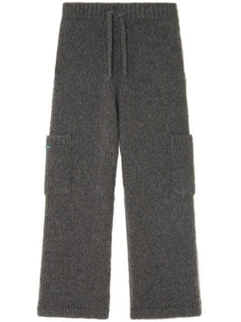 Alanui A Finest knitted straight-leg trousers