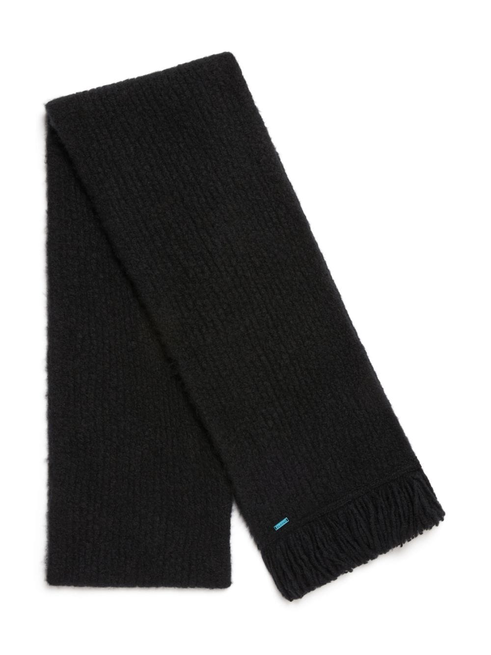 Alanui fringe-detail knit scarf – Black