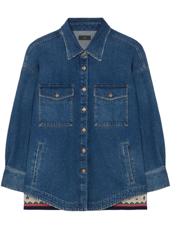 Alanui Astrology Wheel Denim Overshirt - Farfetch