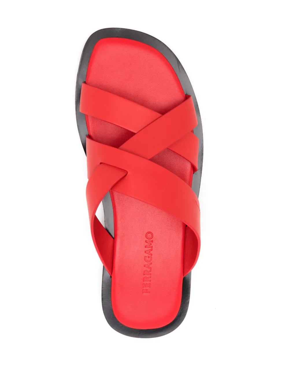 Ferragamo Sandalen met geweven bandje Rood