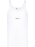 Random Identities logo-print cotton tank top - White