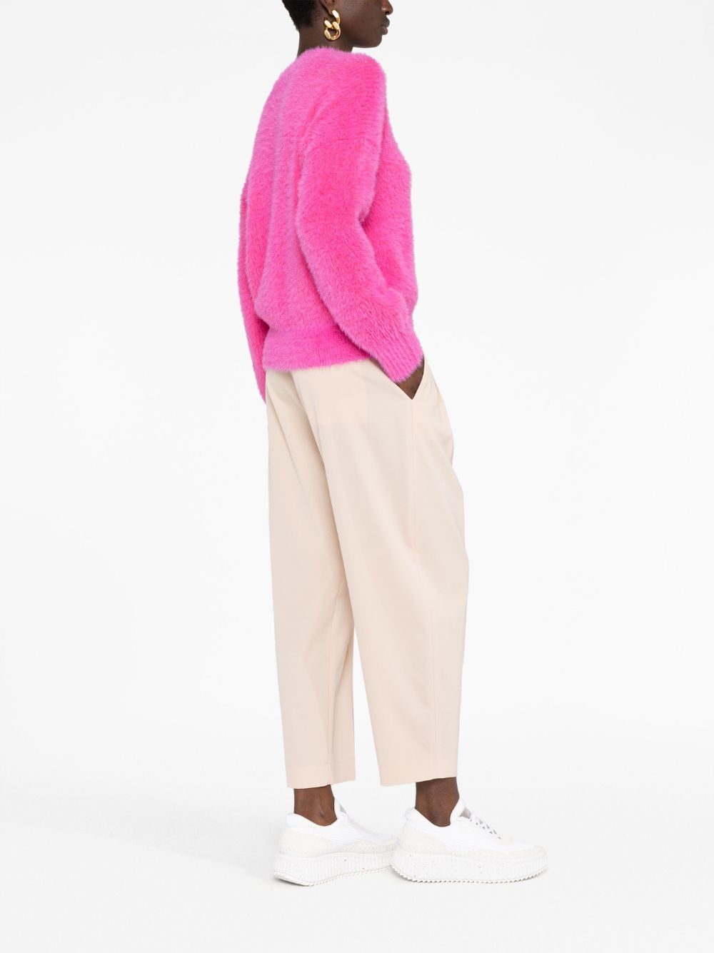 Stella McCartney long-sleeved textured jumper Women