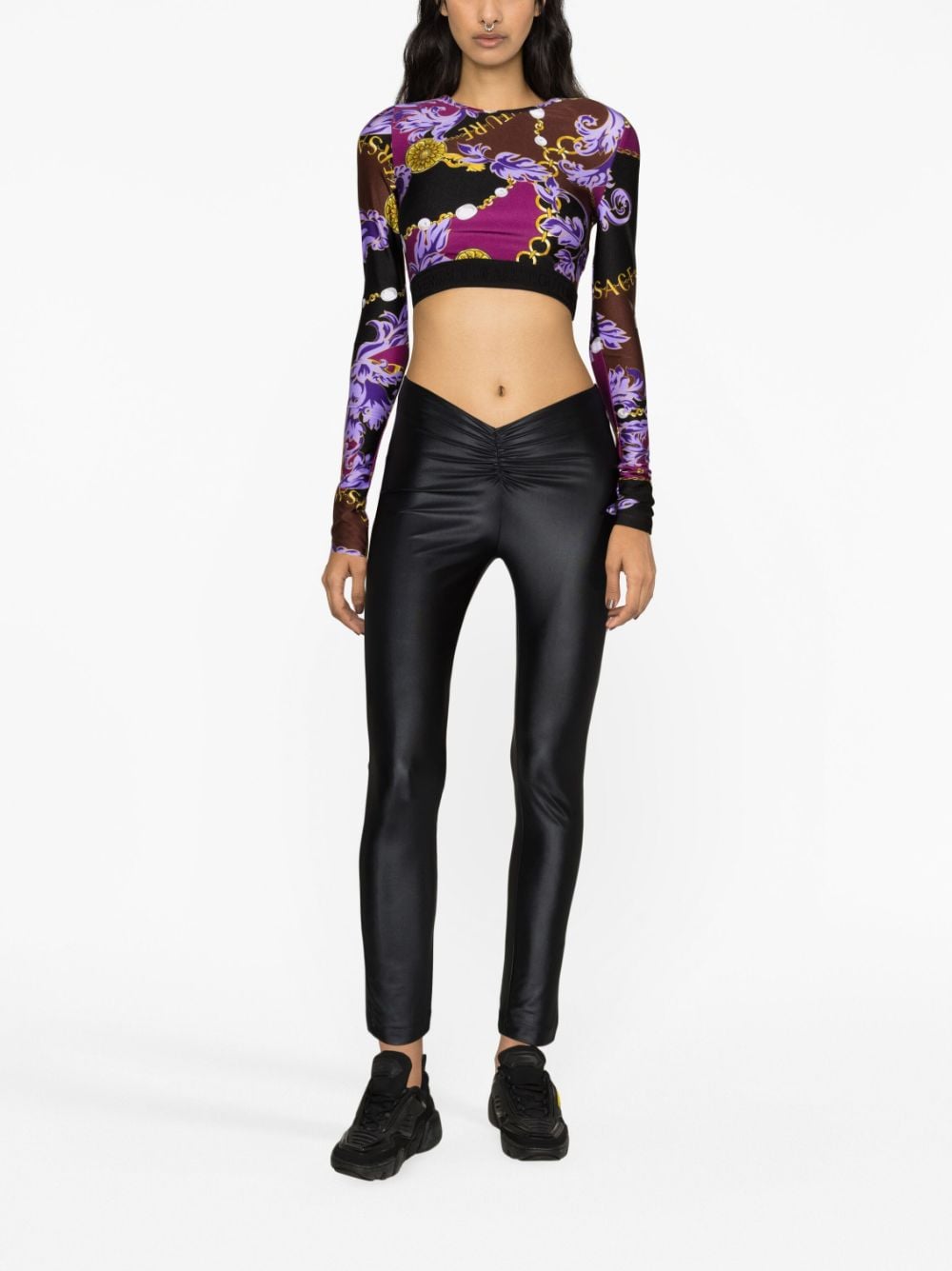 Versace Jeans Couture Cropped top - Zwart