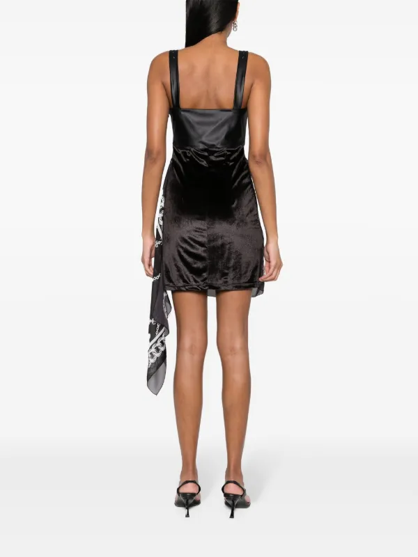 Versace Jeans Couture Chain link-print scarf-detail